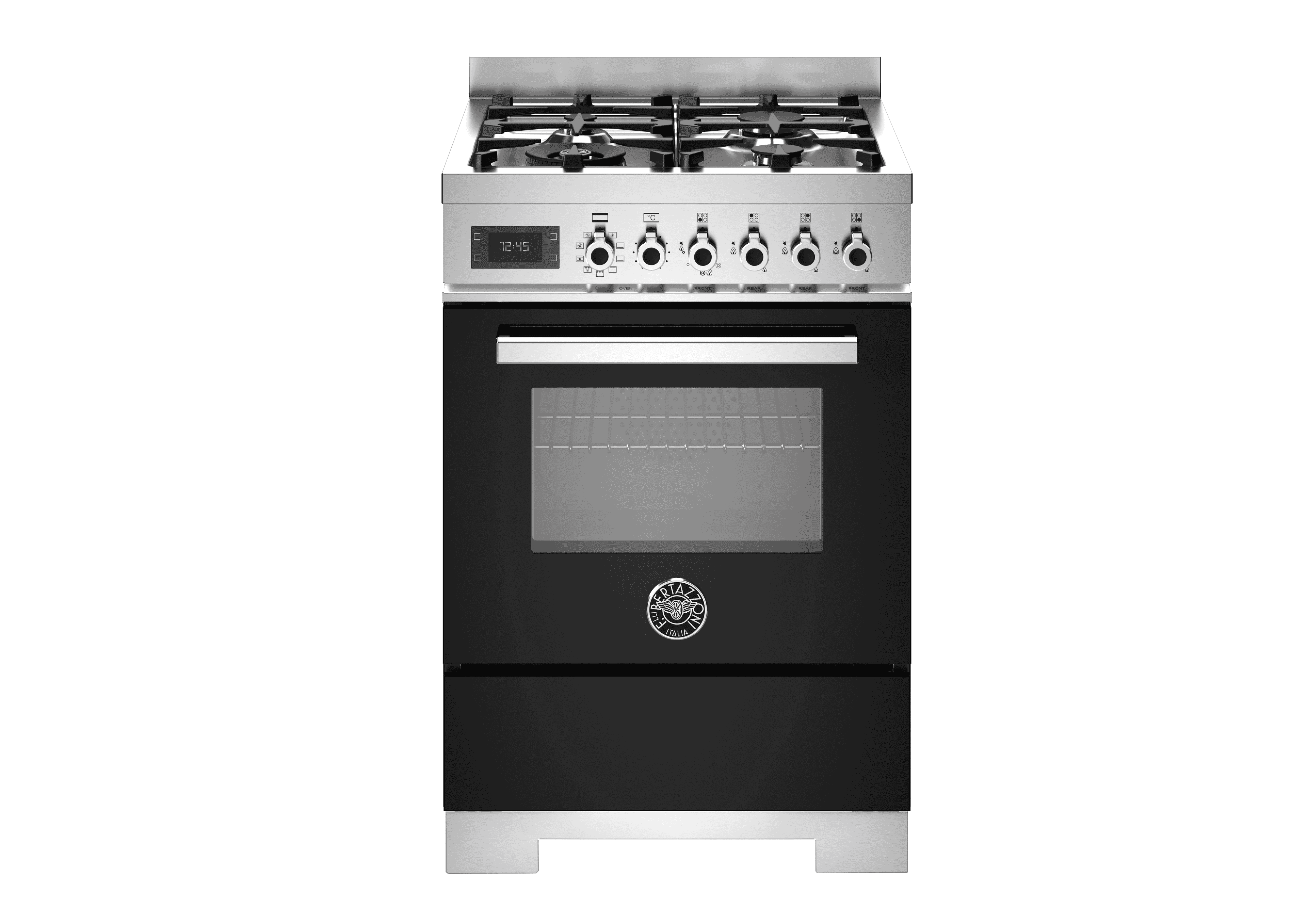 Bertazzoni, Professional-serien, Gasspis, 60 cm, 4 brännare, 1 ugn. Svart
