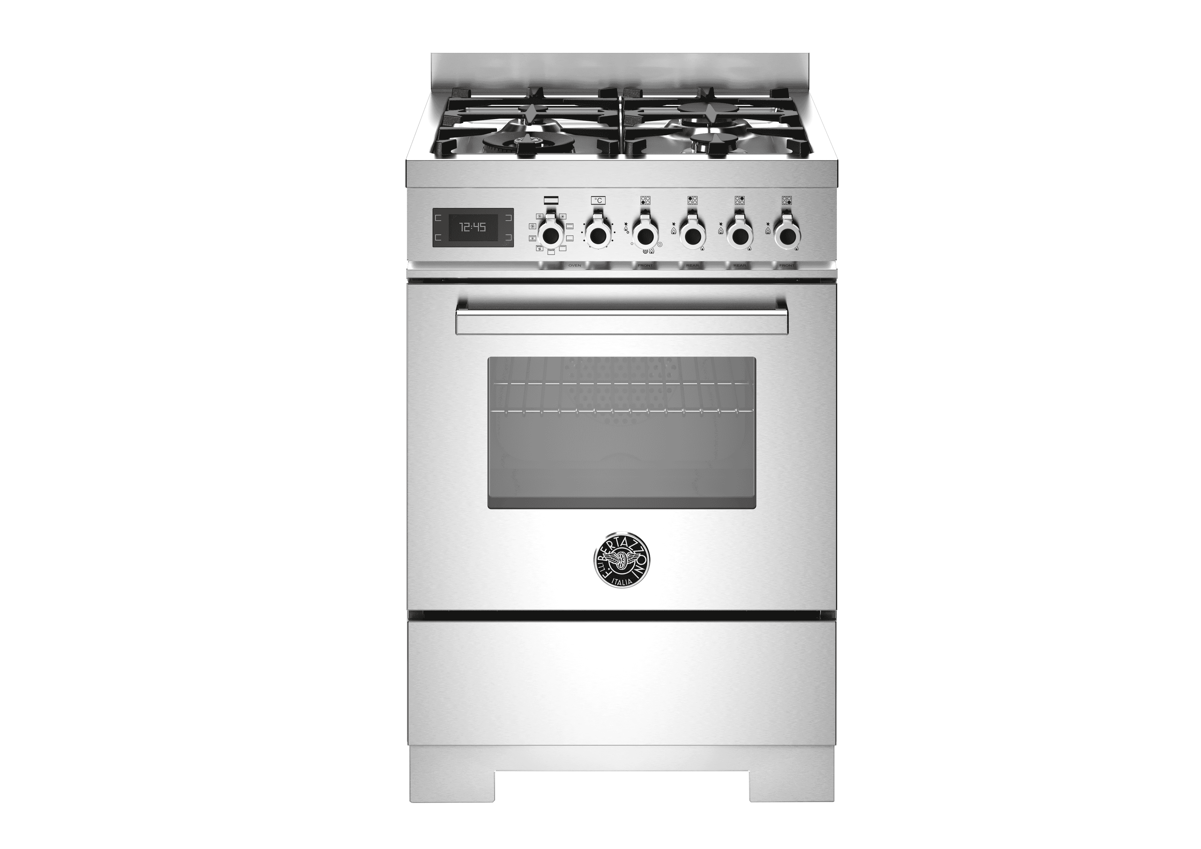 Bertazzoni, Professional-serien, Gasspis, 60 cm, 4 brännare, 1 ugn. Rostfri