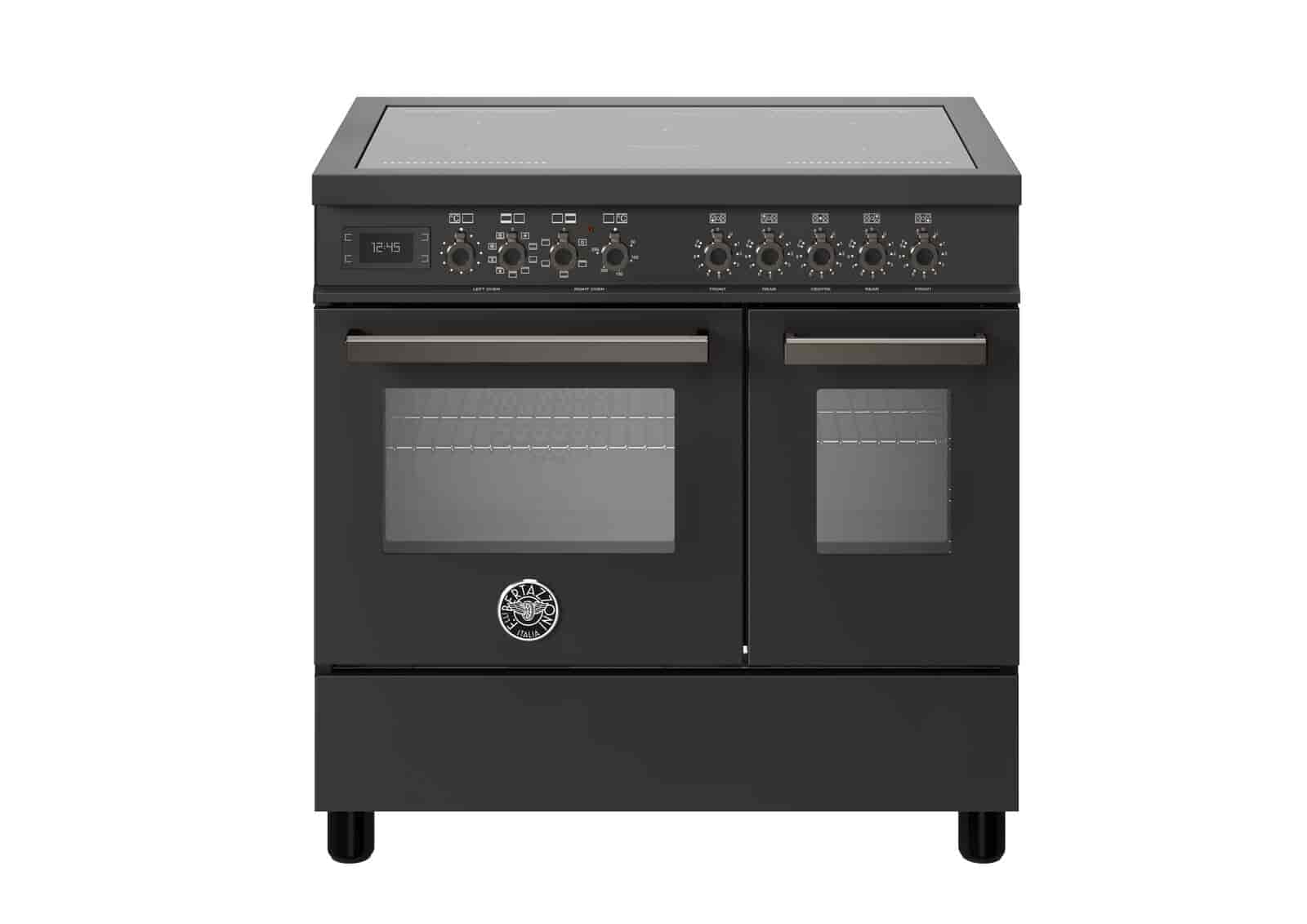 Bertazzoni Professional, Spis 90x60 2 Ugnar, Carbonio