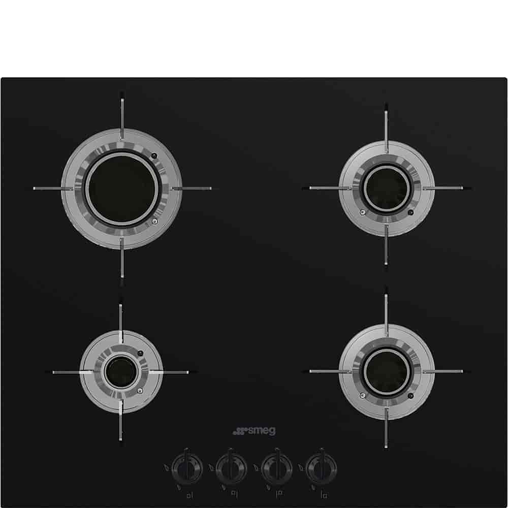 Smeg, Gashäll 60 cm Svart Dolce Stil Novo