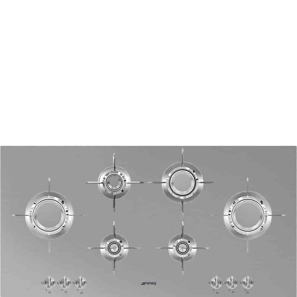 Smeg Gashäll 100 cm Rostfritt stål Dolce Stil Novo