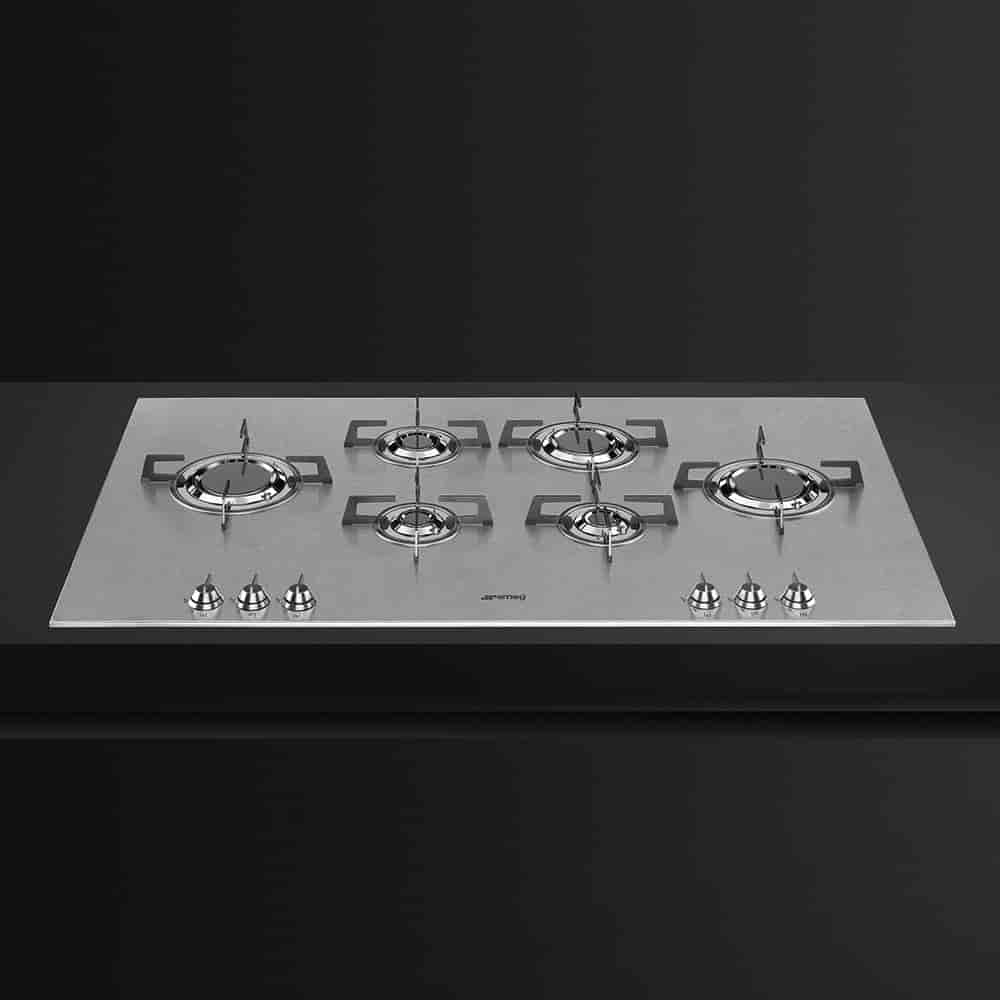 Smeg Gashäll 100 cm Rostfritt stål Dolce Stil Novo