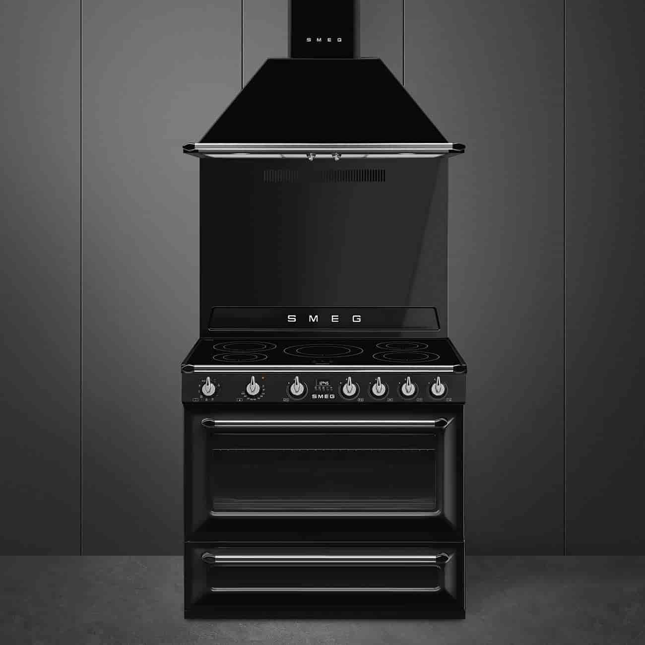 Smeg TR90IBL2, Induktionsspis 90cm