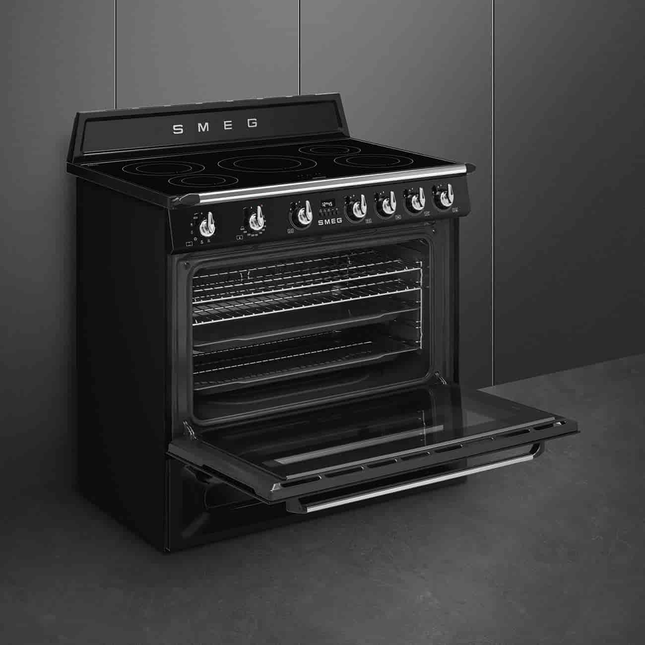 Smeg TR90IBL2, Induktionsspis 90cm