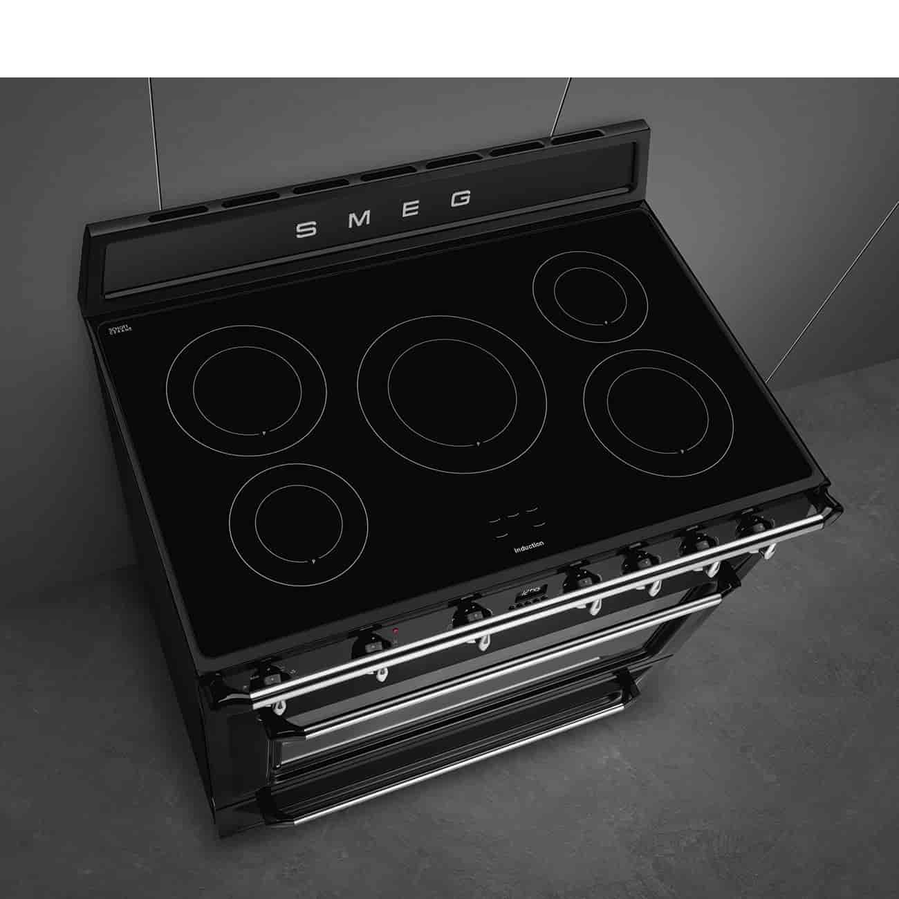 Smeg TR90IBL2, Induktionsspis 90cm