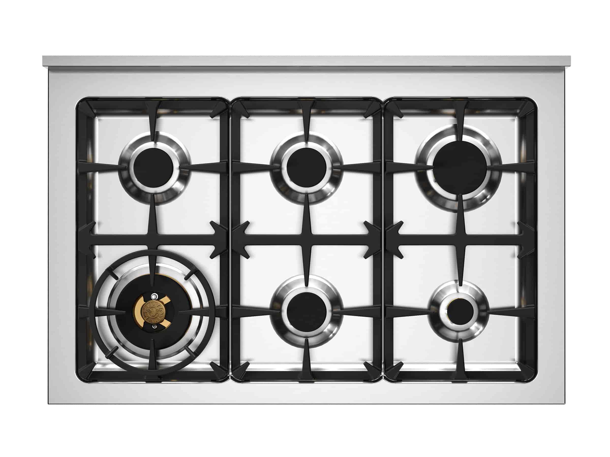Bertazzoni Professional, Gasspis 90x60, 2 Ugnar, Röd