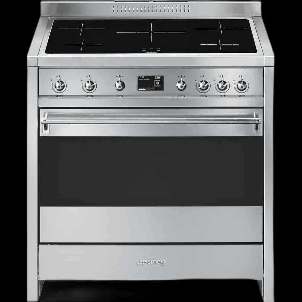 Smeg Induktionsspis, 90cm Rostfri, A1PYID-9