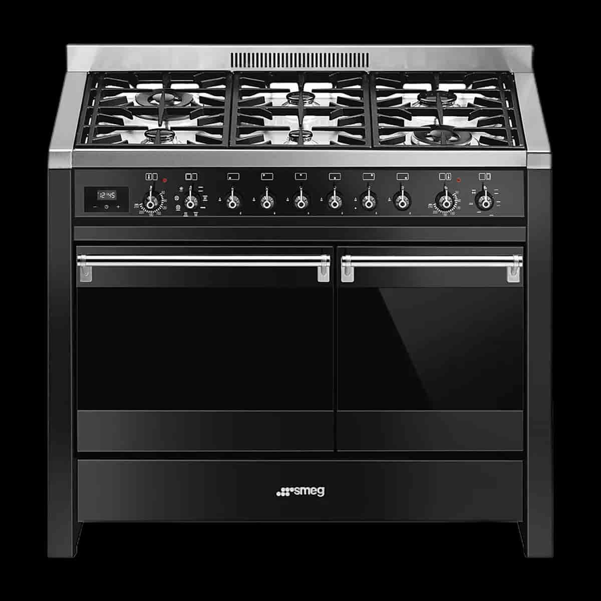 Smeg Gasspis, 100cm Svart, A2BL-8