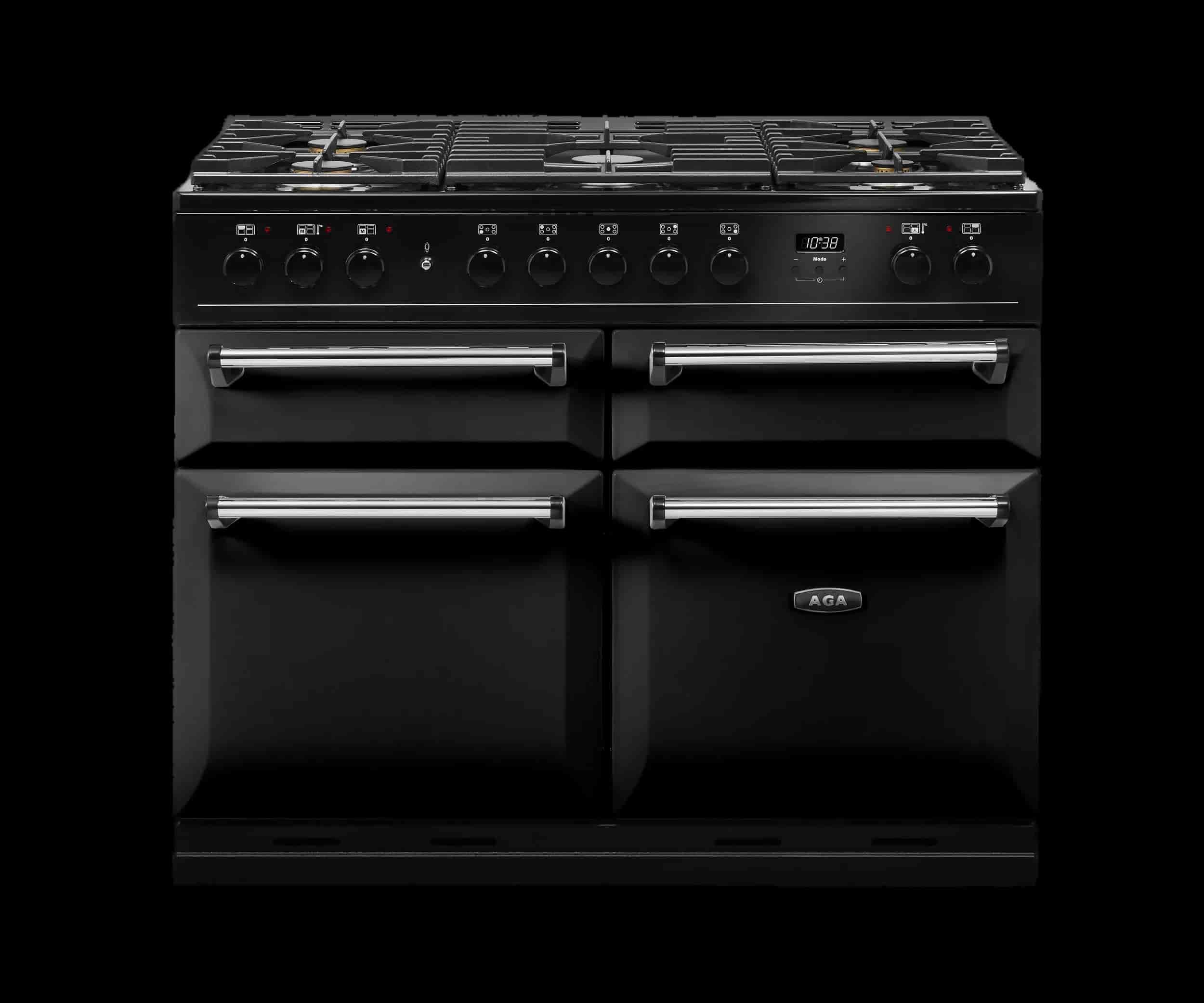 AGA Masterchef Deluxe Gasspis 110 cm, Svart