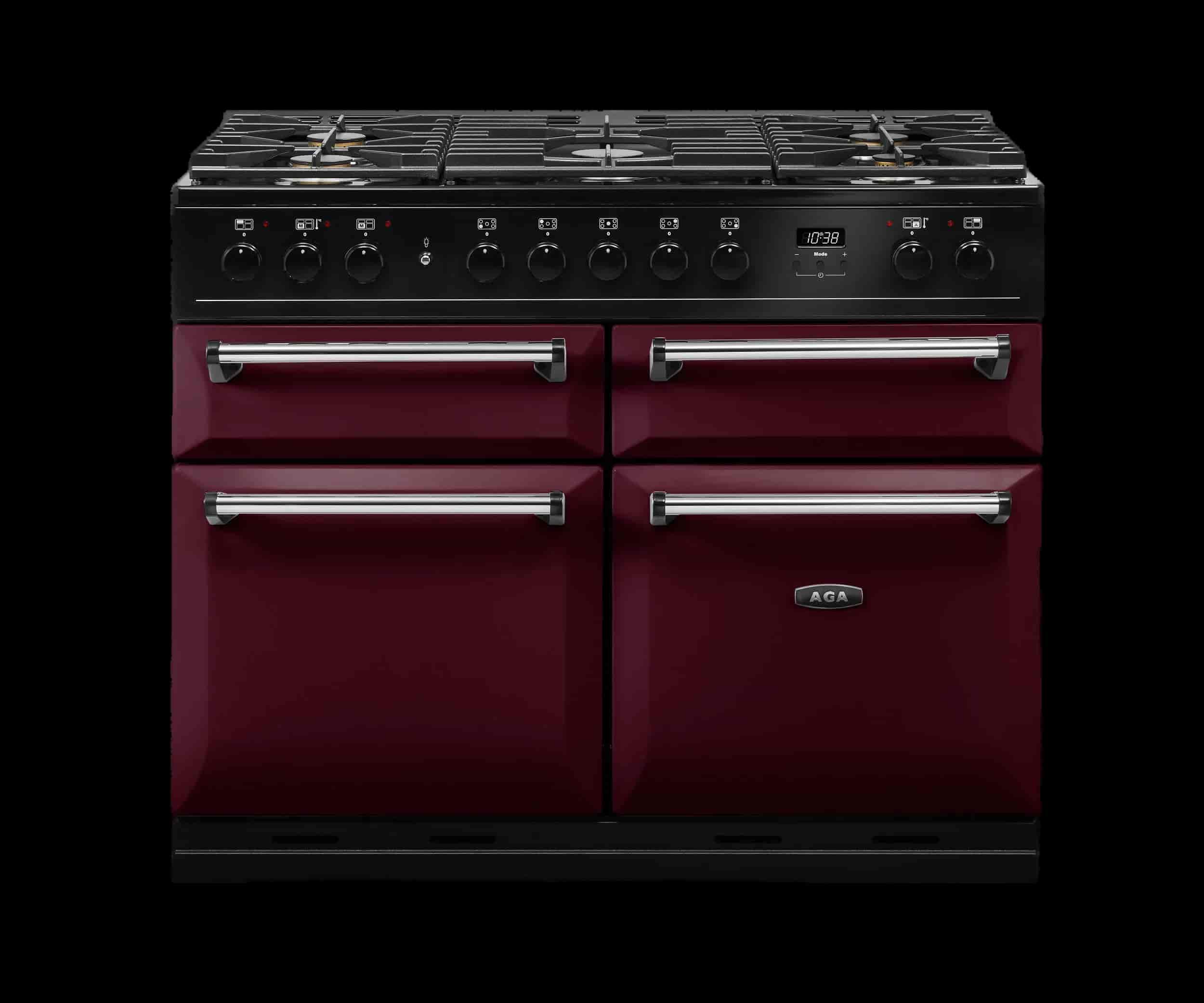 AGA Masterchef Deluxe Gasspis 110 cm, Tranbärsröd