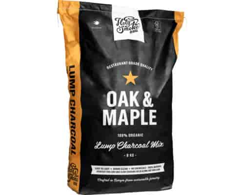 HOLY SMOKE BBQ - RESTAURANT GRADE PREMIUM CHARCOAL OAK / MAPLE 8KG