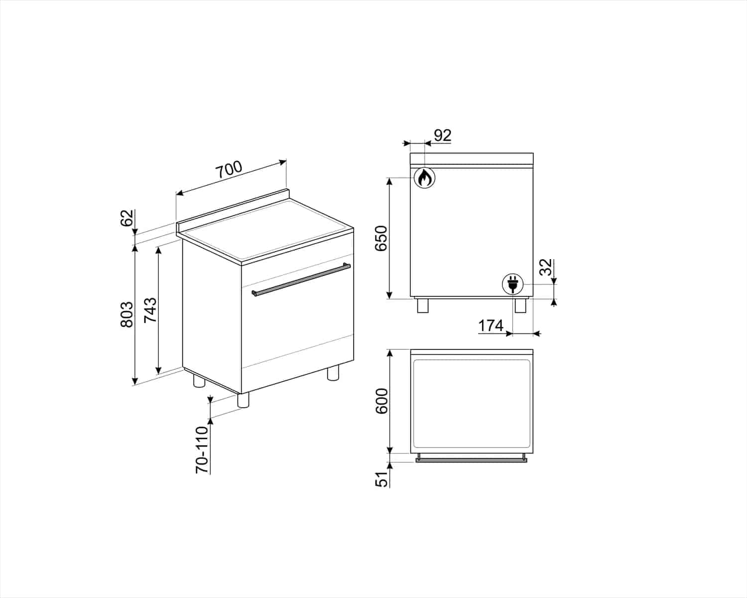 Smeg B71GMXI9