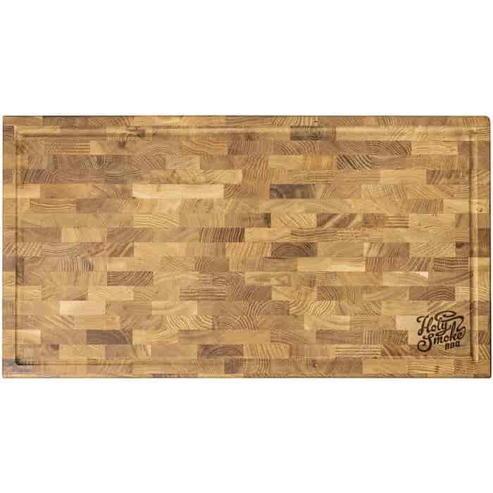 HOLY SMOKE BBQ Butcher Block , Oak 65X35x5 cm