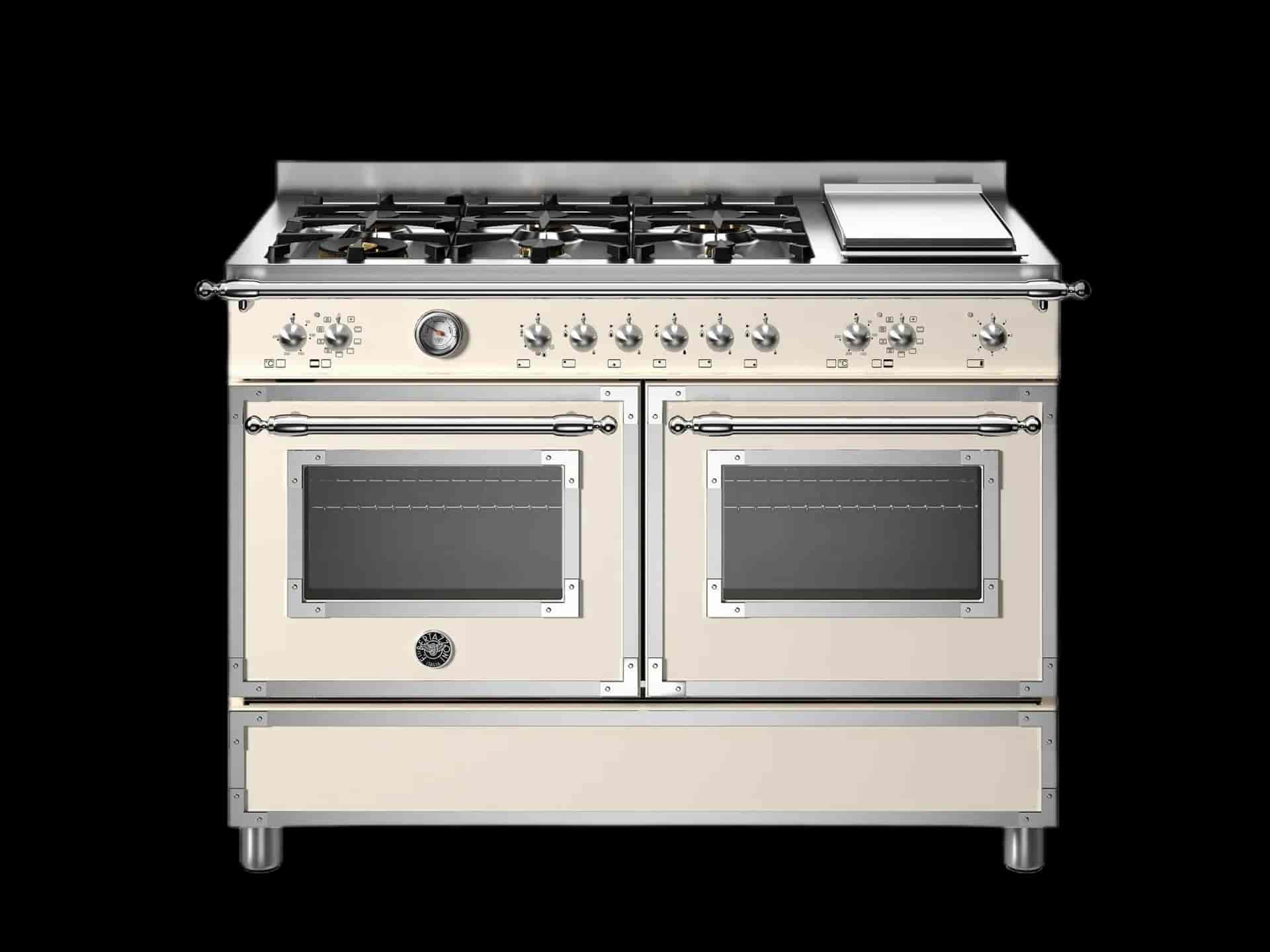 Bertazzoni Heritage, Spis 120x60 2 Ugnar, Elfenben