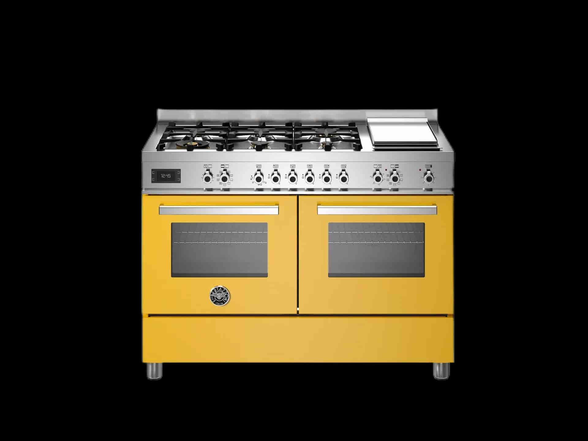 Bertazzoni Professional, Spis 120x60, 2 Ugnar, Gul