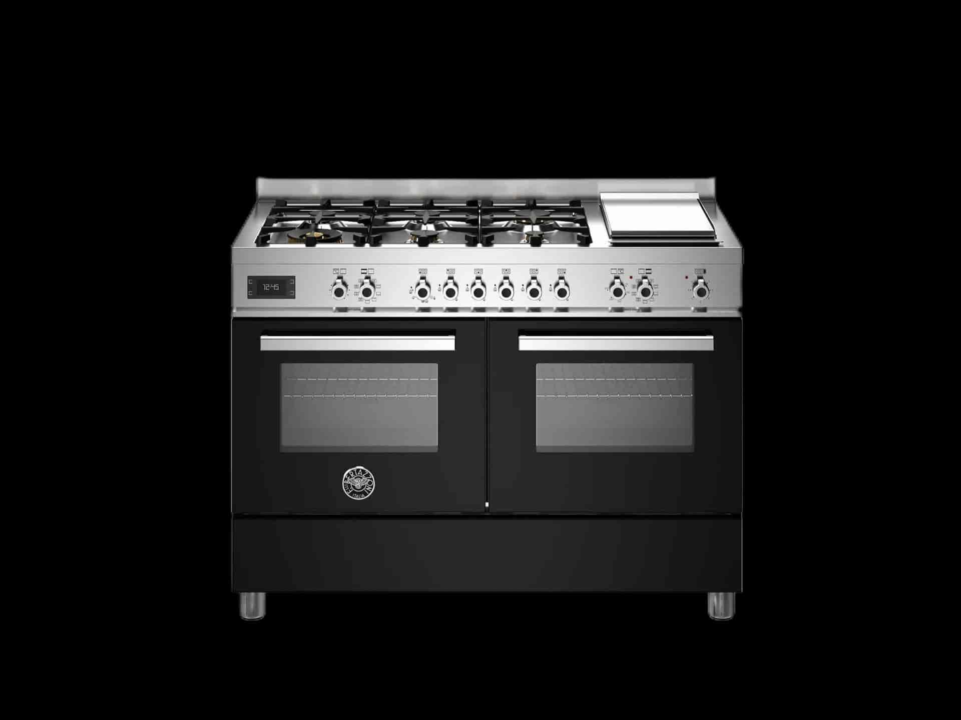 Bertazzoni Professional, Spis 120x60, 2 Ugnar, Svart
