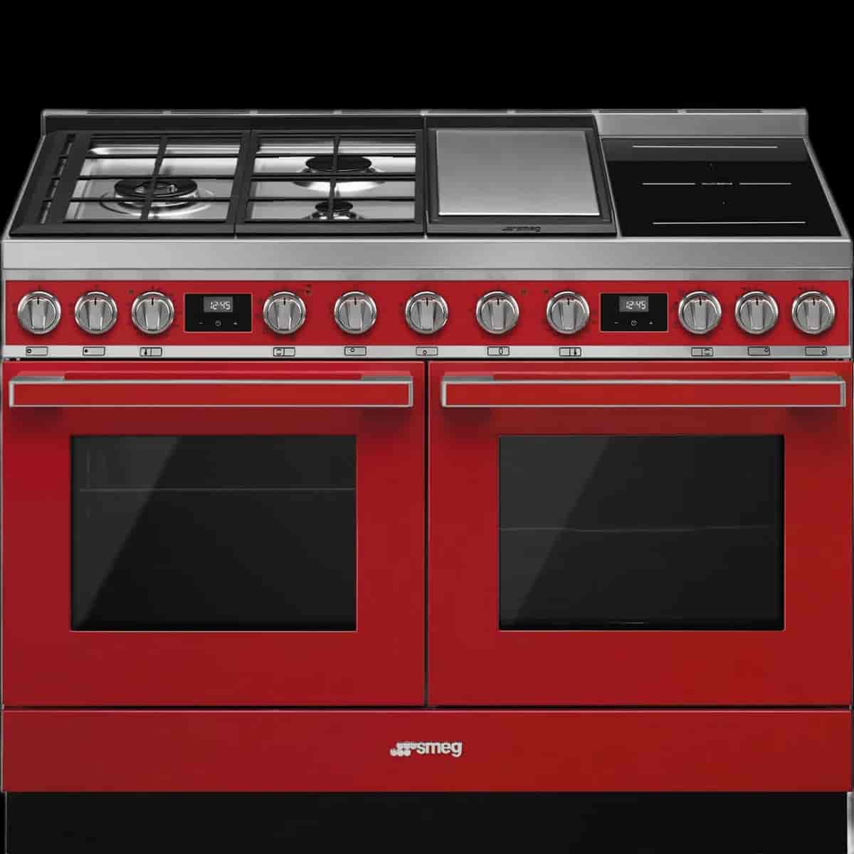 Smeg Portofino, 120cm spis, Röd