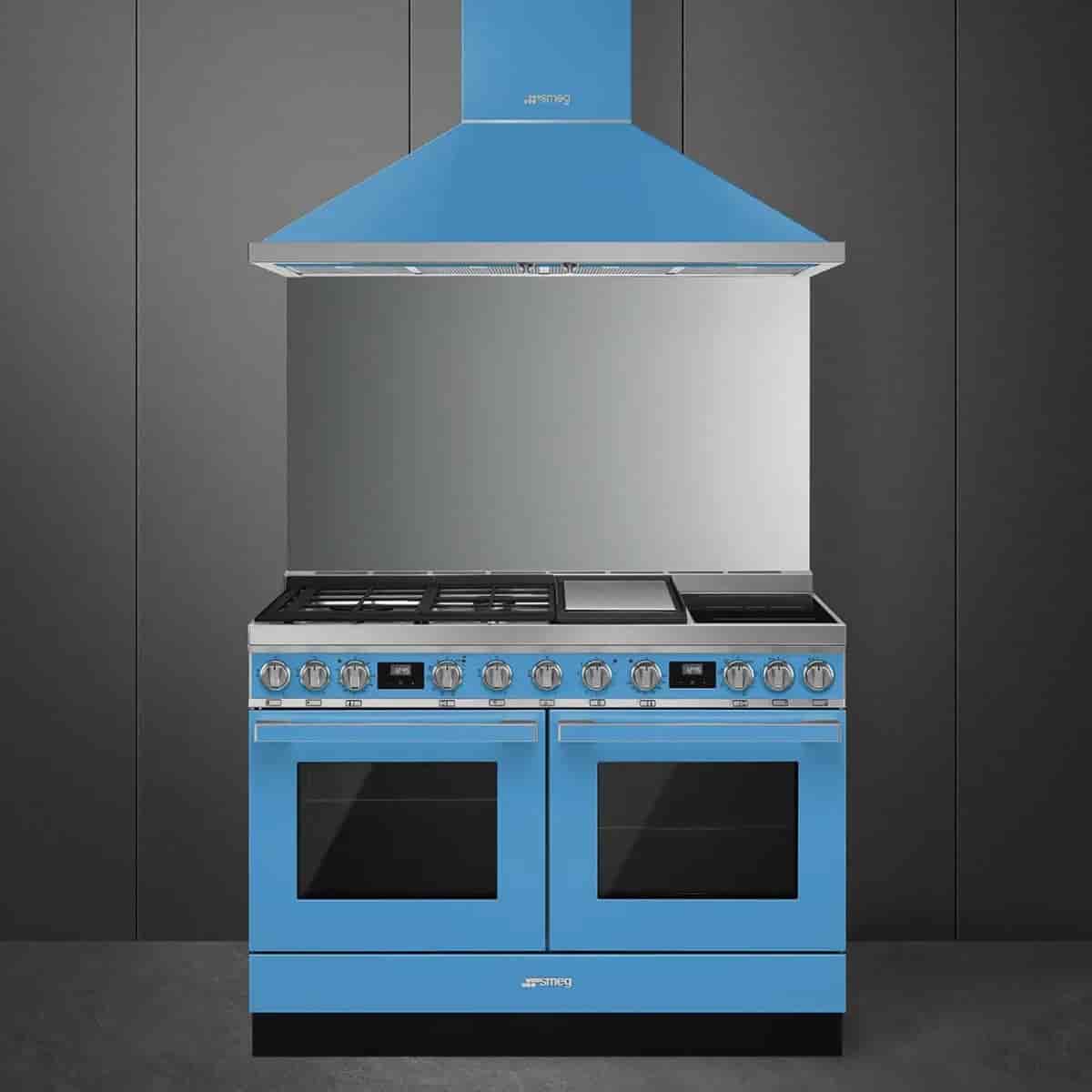 Smeg Portofino, 120cm spis, Blå