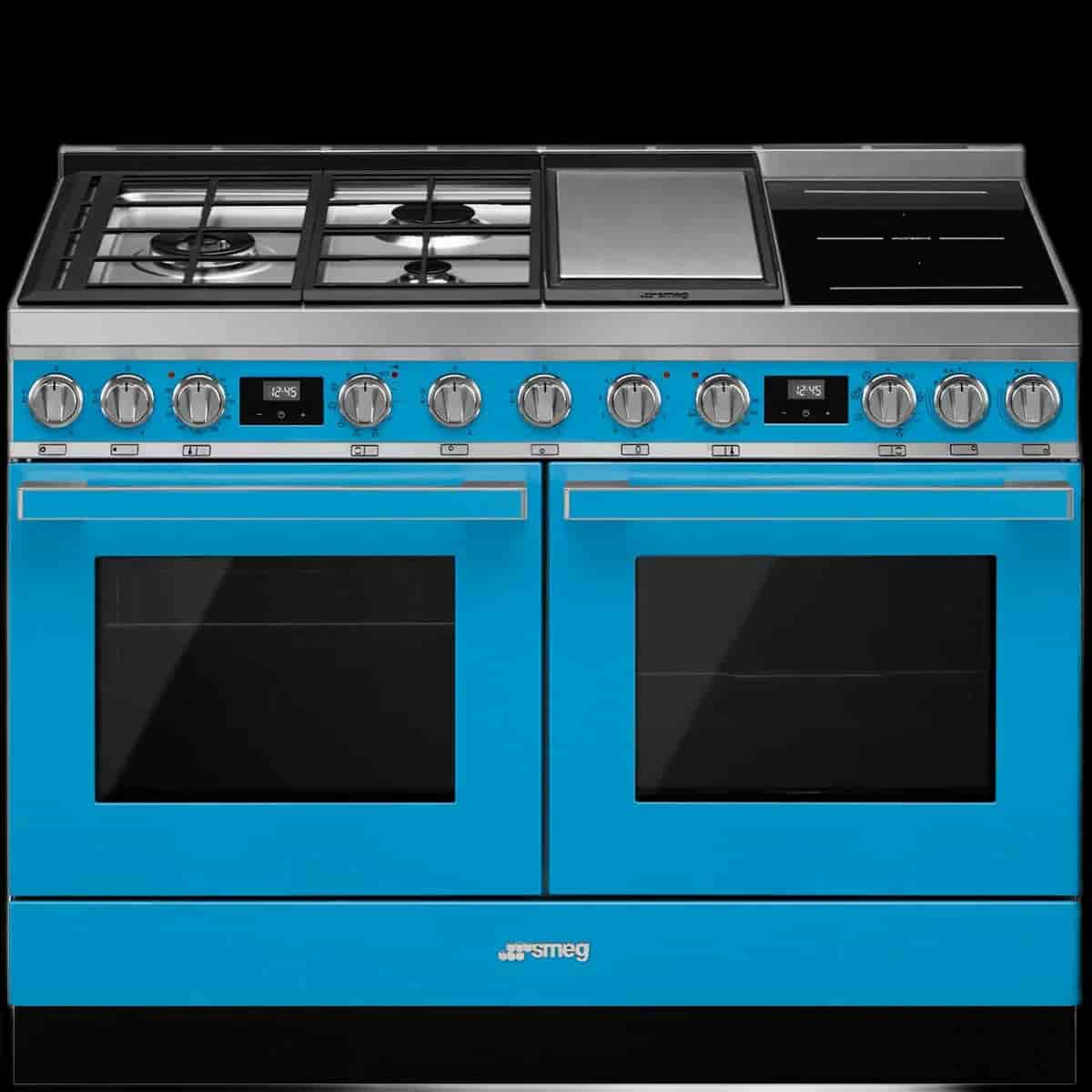 Smeg Portofino, 120cm spis, Blå