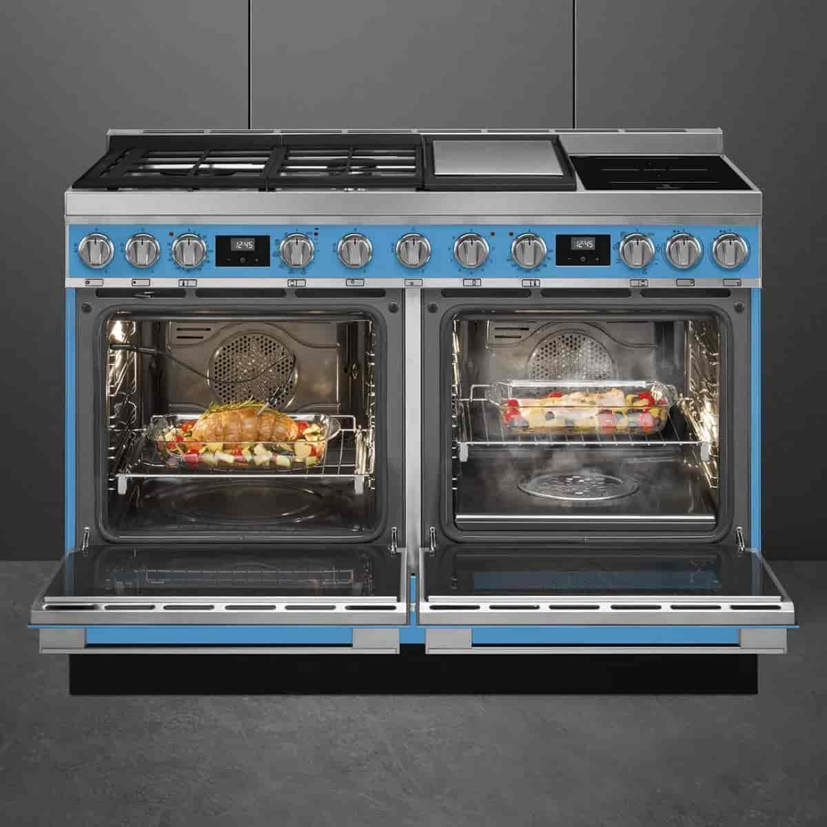 Smeg Portofino, 120cm spis, Röd