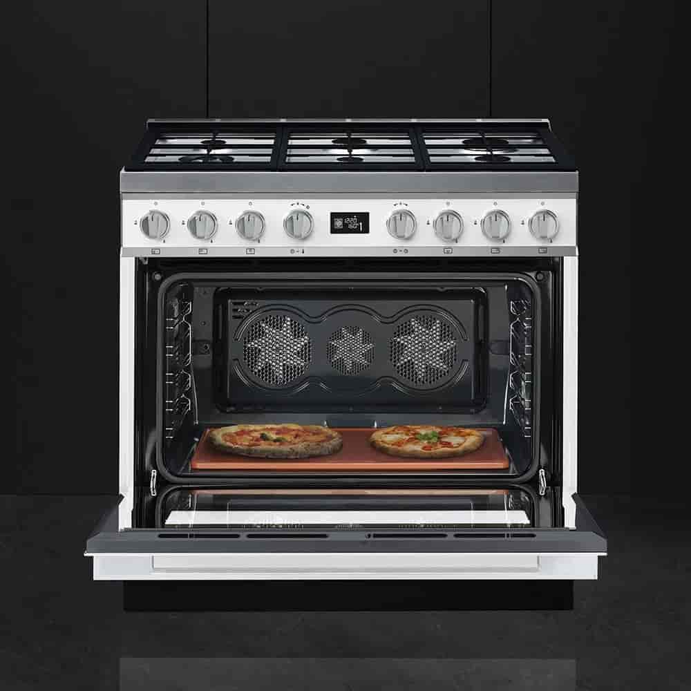 Smeg Portofino Gasspis, 90cm Vit, CPF9GMWH