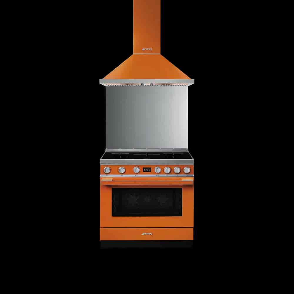 Smeg Portofino, 90cm Orange, KPF9OR