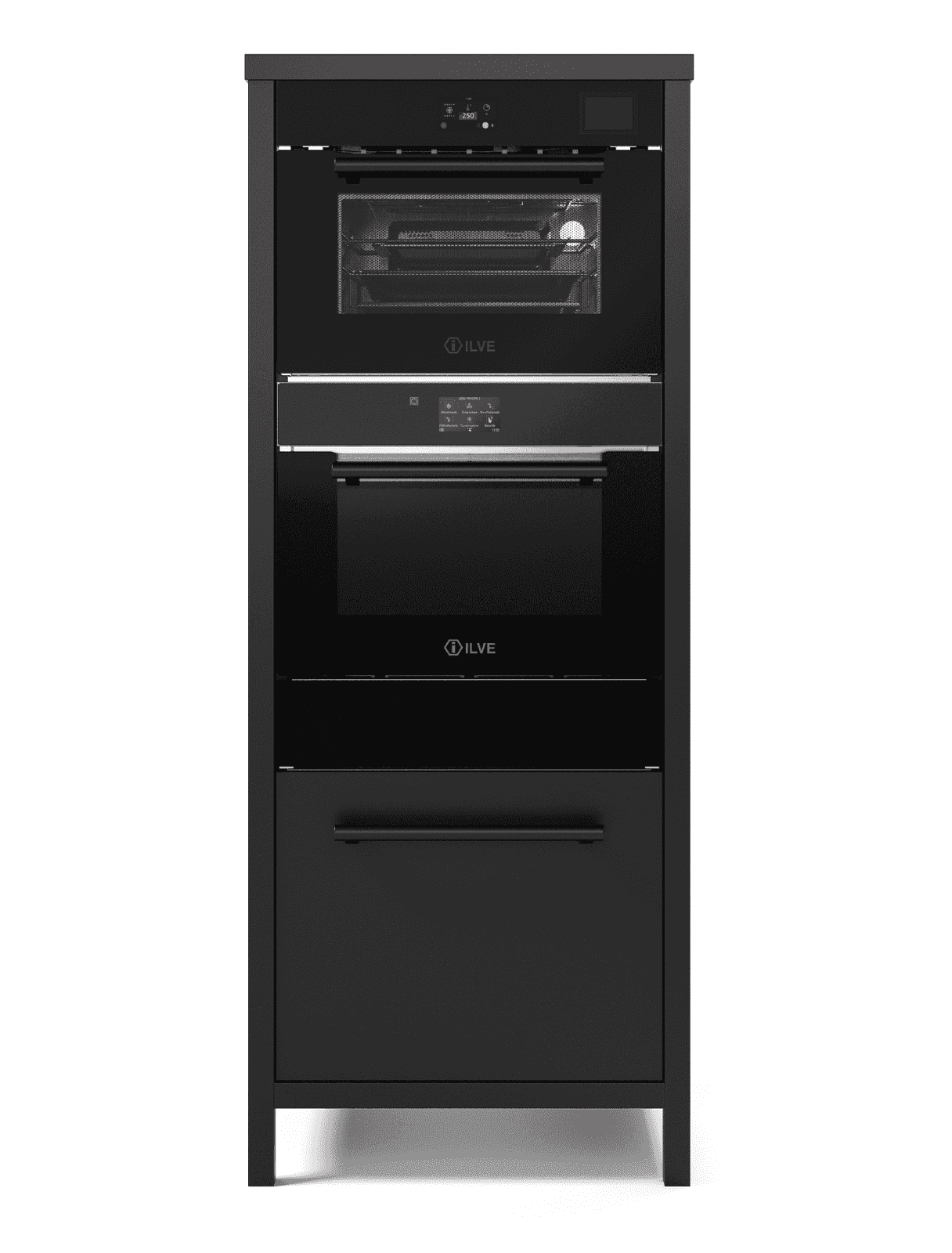 Ilve, Colonna Stellata Professional Plus, svart