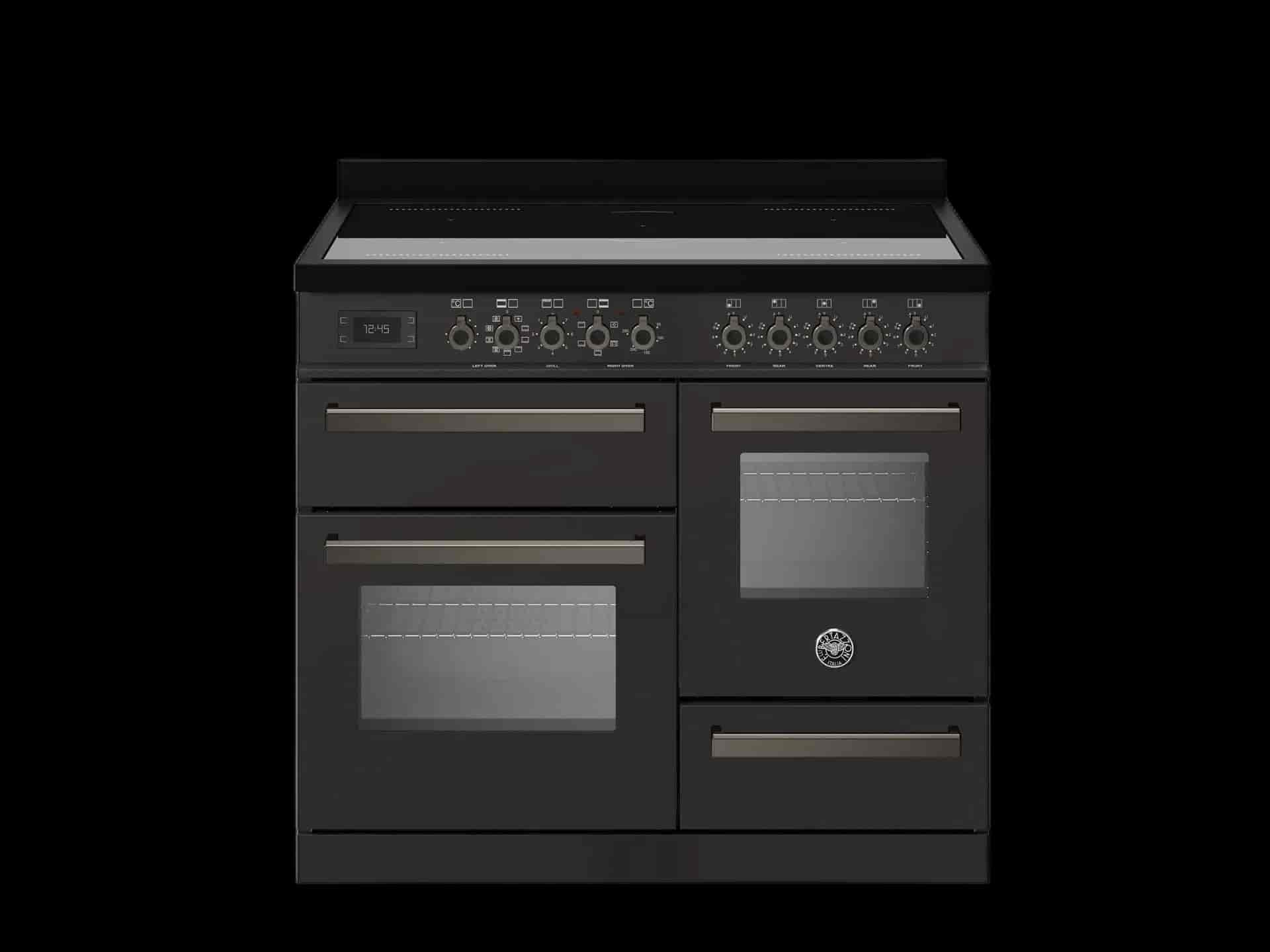 Bertazzoni Professional, Spis 100x60 3 Ugnar, Carbonio
