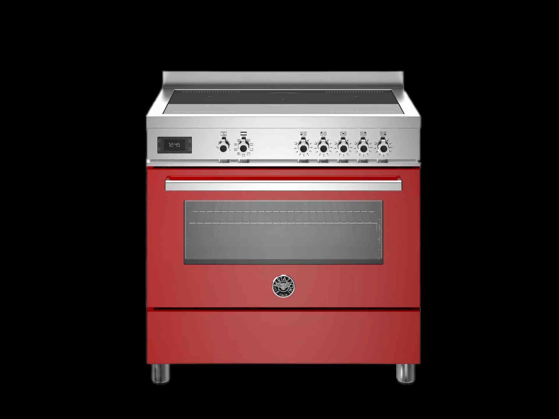 Bertazzoni spis, Professional, 90x60 1 Ugn, Röd