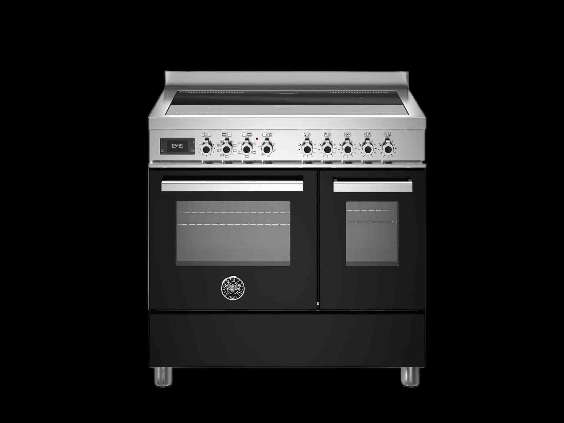 Bertazzoni spis, Professional, 90x60 2 Ugnar, Svart