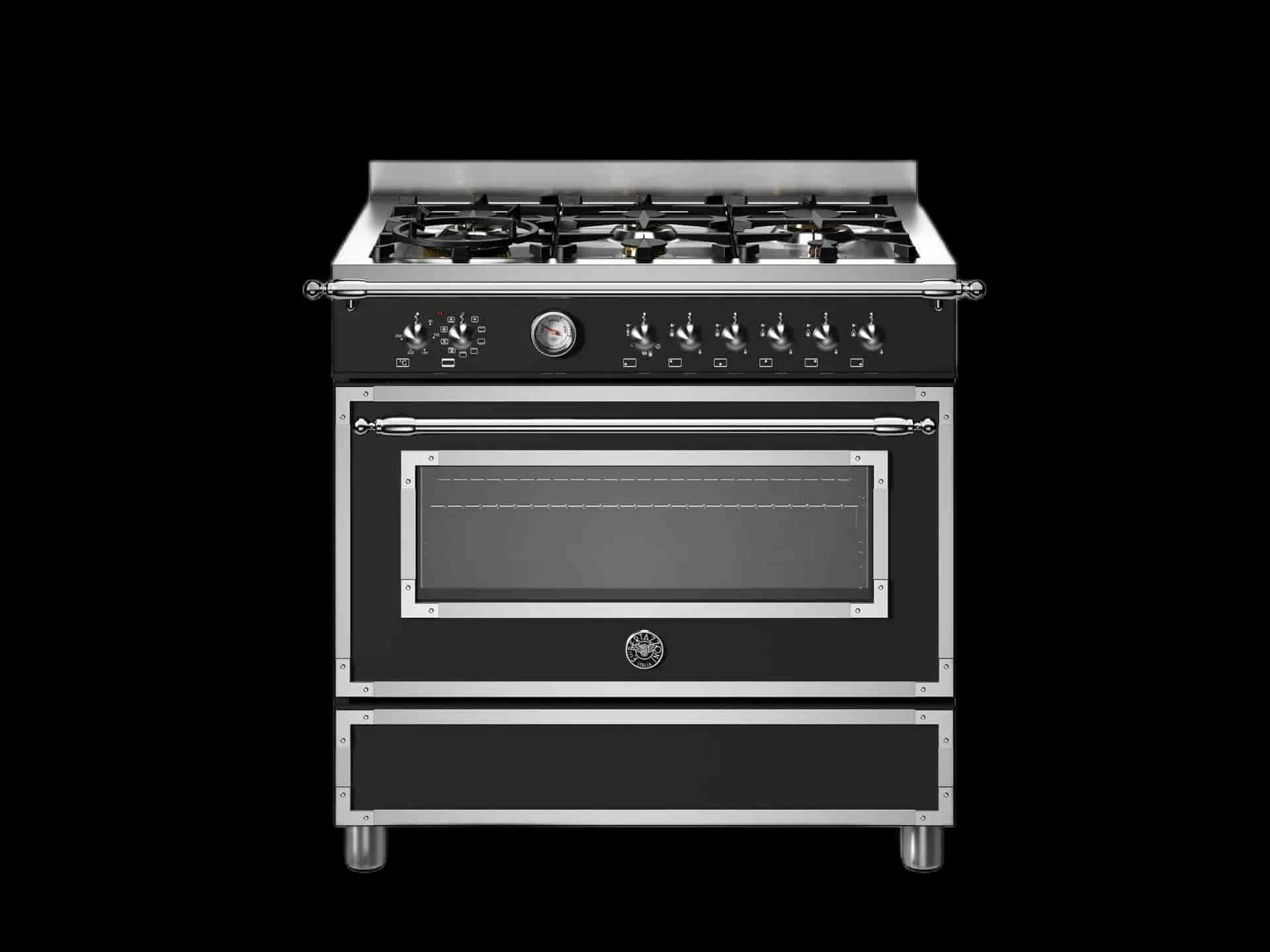Bertazzoni Heritage, Gasspis 90x60 1 Ugn,Svart