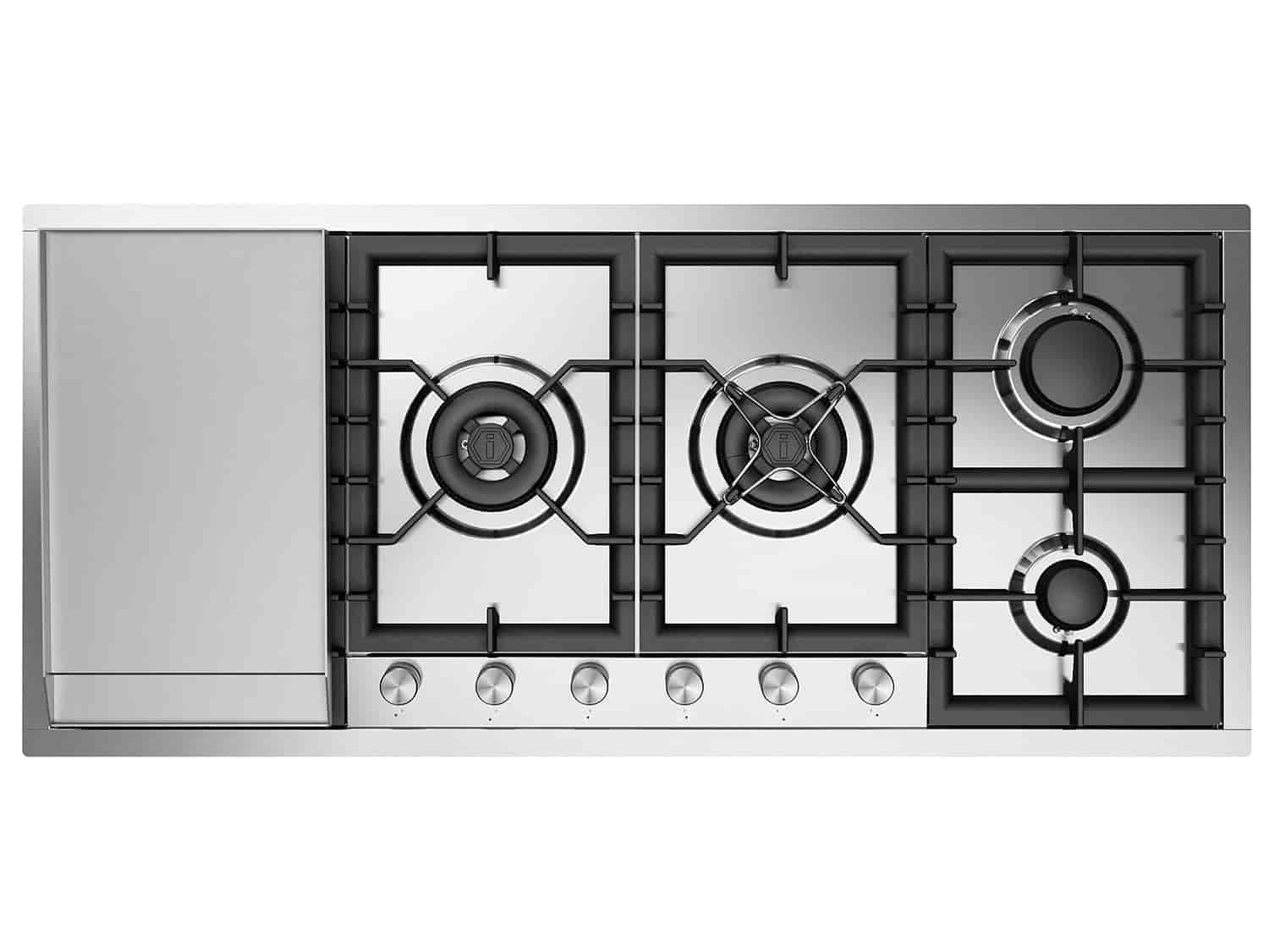 Ilve, Professional Plus gashäll 120, 4 brännare + stekbord, inkl 2 x dual