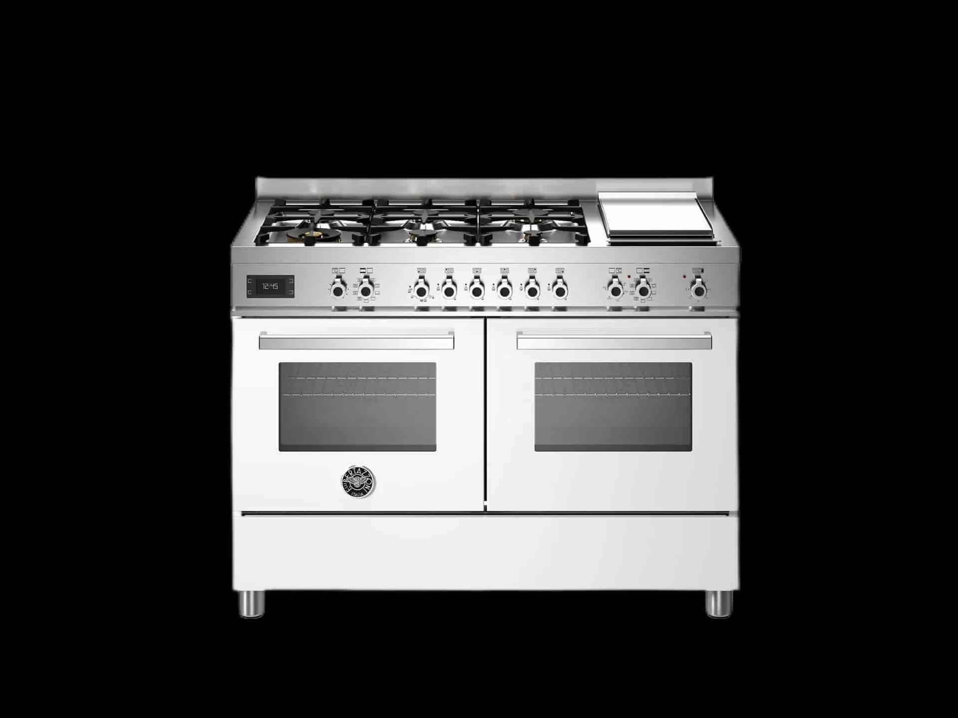 Bertazzoni Professional, Spis 120x60, 2 Ugnar, Vit