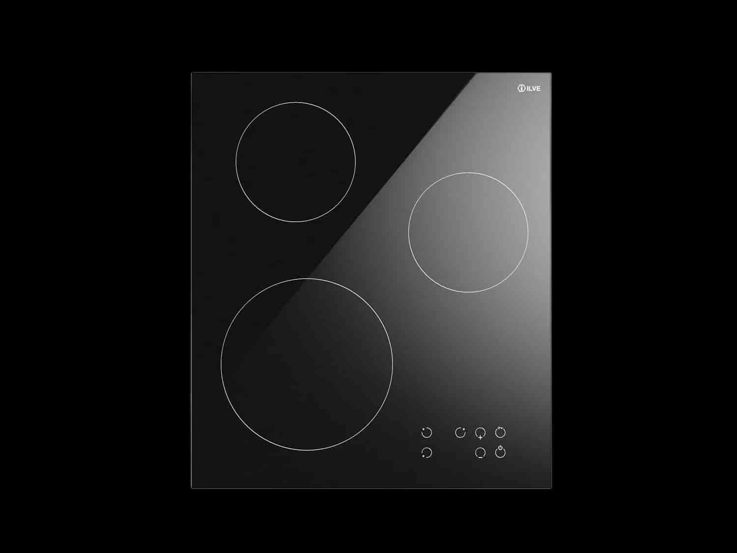 Ilve, Pro Line induktionshäll 40 cm, 3 zoner, touch