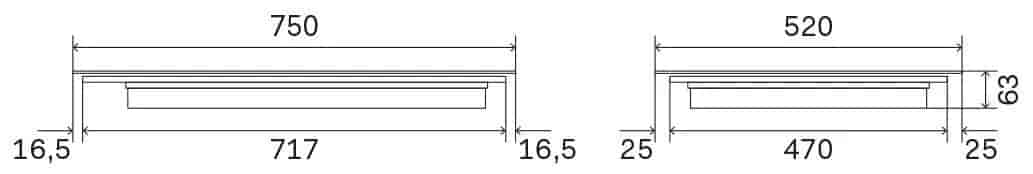 Ilve, Pro Line induktionshäll 70 cm, 4 zoner, touch