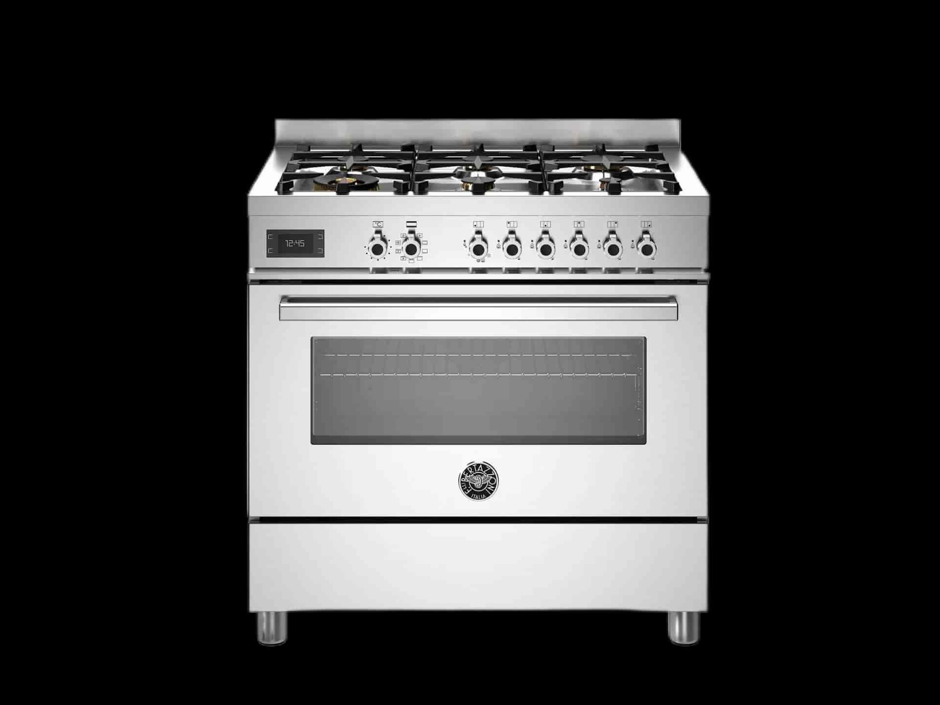 Bertazzoni Professional, Spis 90x60, 1 Ugn, Rostfritt