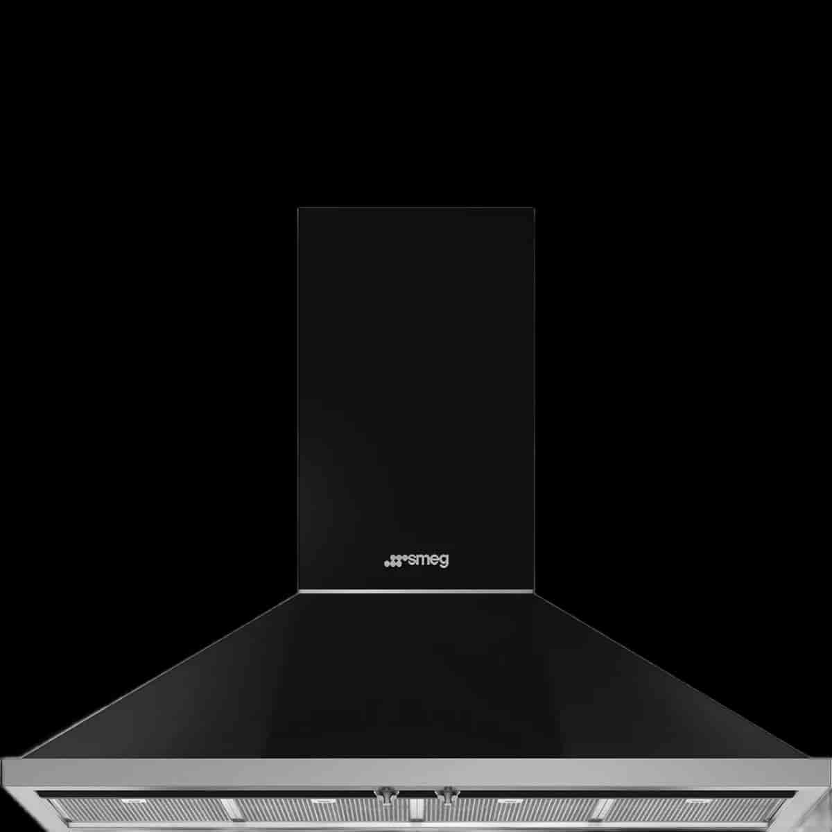 Smeg Portofino fläkt, 120cm, Svart
