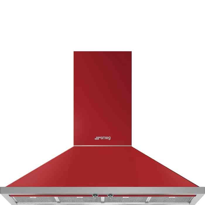 Smeg Portofino fläkt, 120cm, Röd