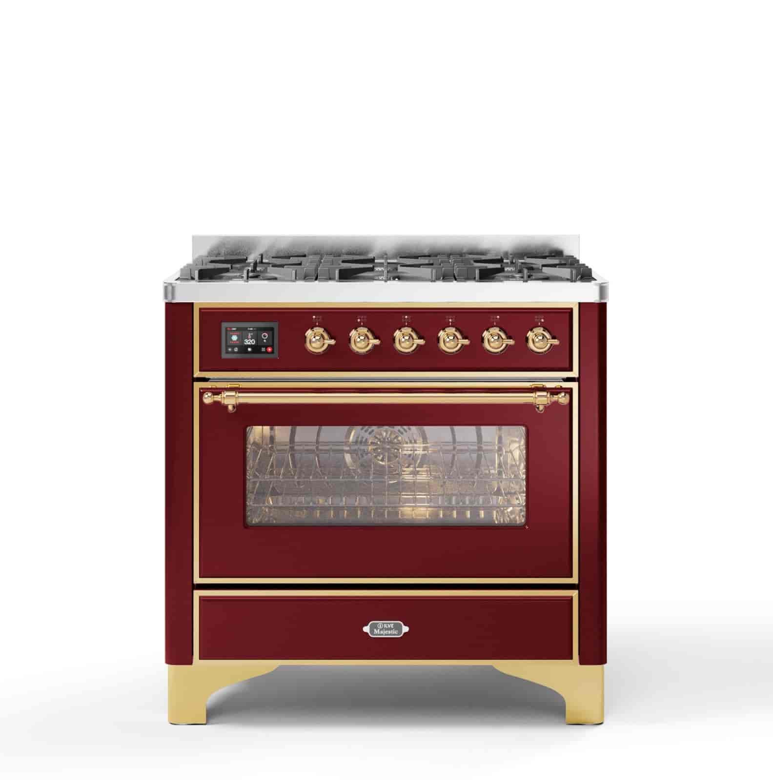 Ilve Majestic Spis 90cm 1ugn Mässing & Krom