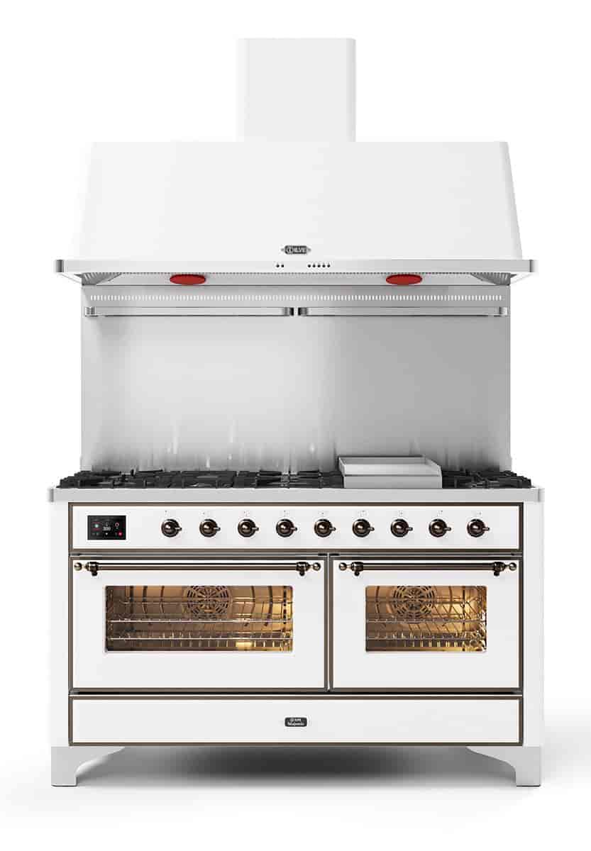 Ilve Majestic 150cm Dubbelugn Mässing & Krom