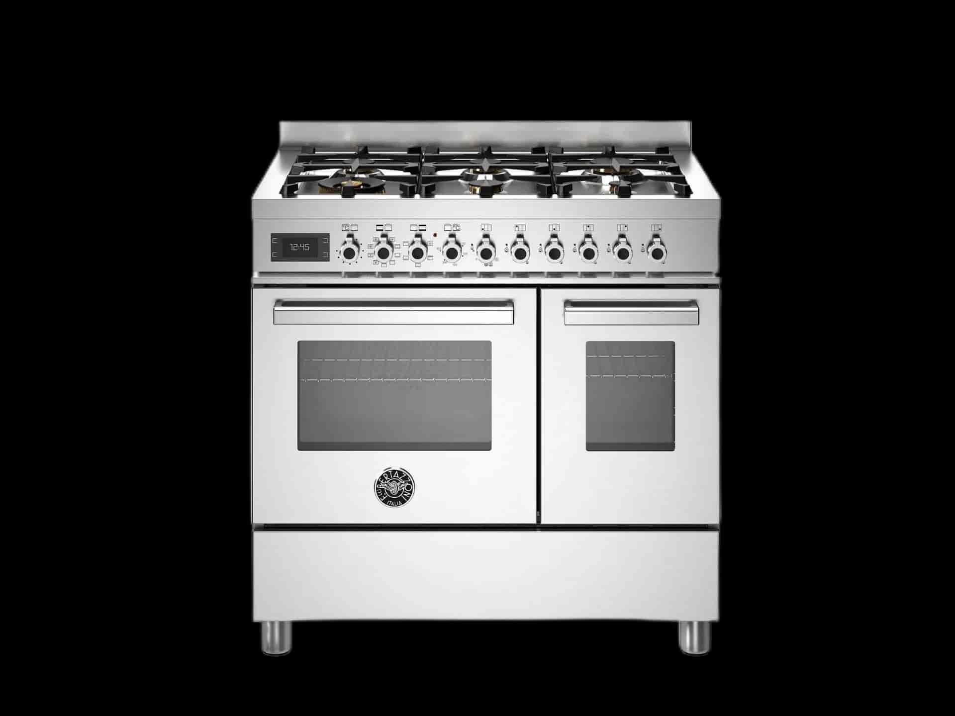 Bertazzoni Professional, Spis 90x60, 2 Ugnar, Rostfritt