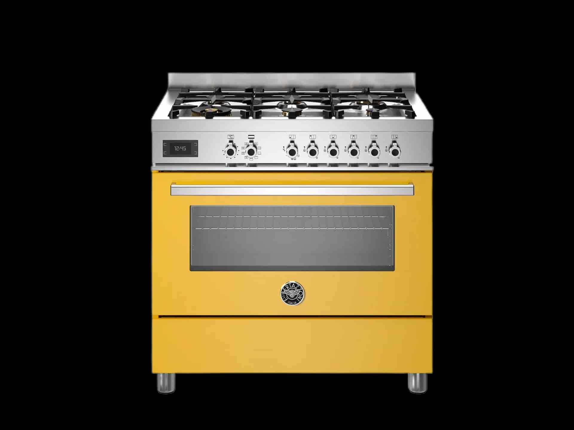 Bertazzoni Professional, Spis 90x60, 1 Ugn, Gul