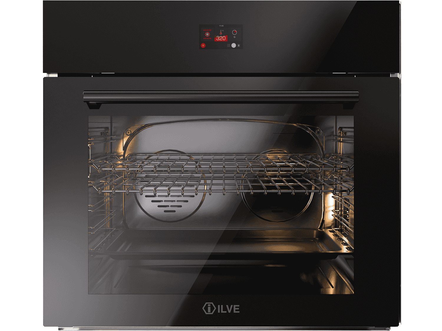 Ilve, Professional Plus maxiugn 30"/76, 114 liter, 30-320°C, TFT-display, svart 