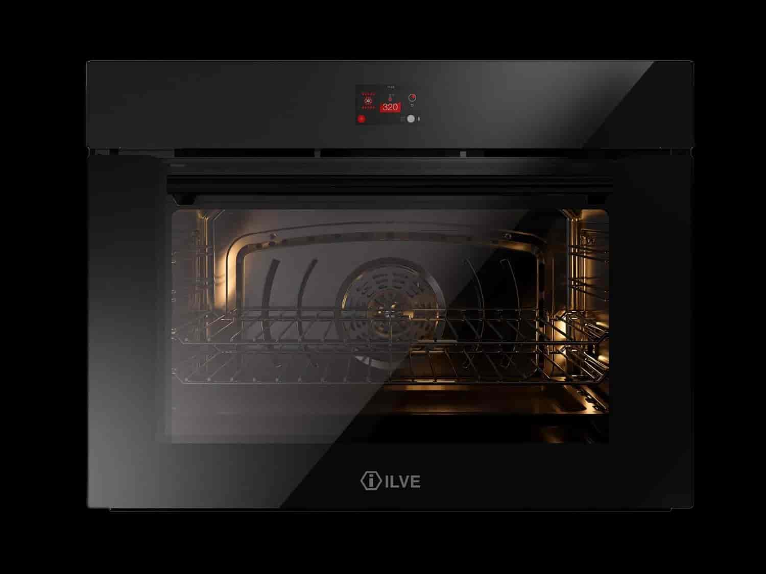Ilve, Professional Plus multifunktionsugn 60, 30-320°C, TFT-display, svart