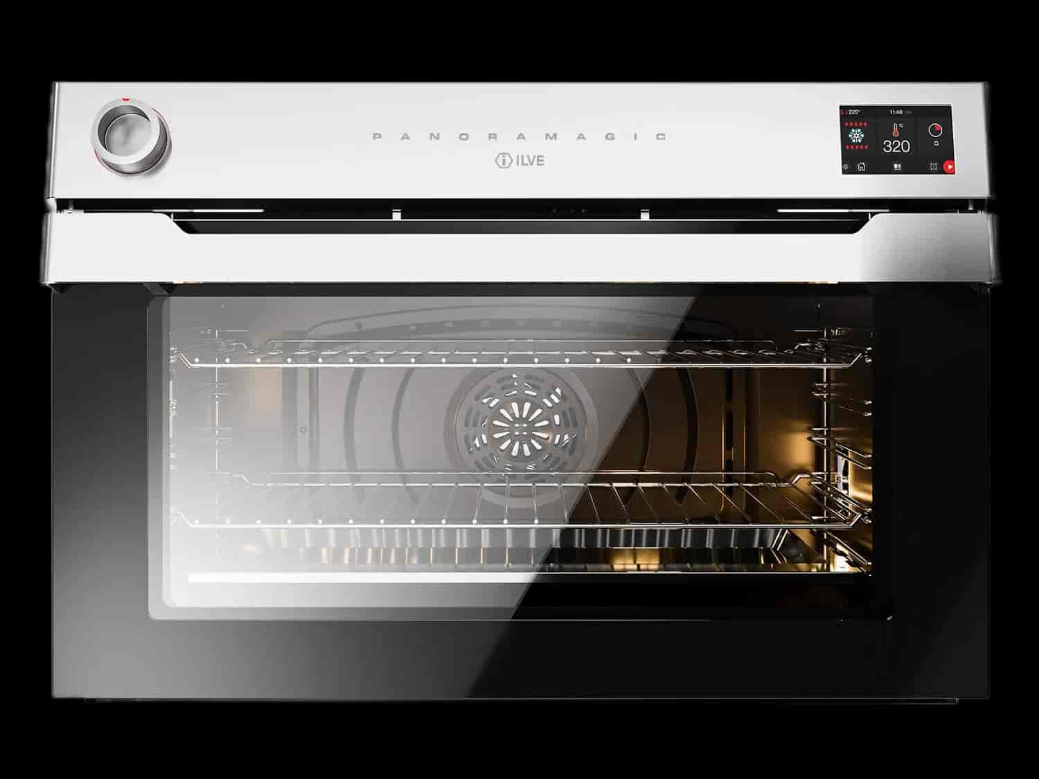 Ilve, Panoramagic maxiugn 90, 110 liter, 30-300°C, TFT-display, rostfritt/svart