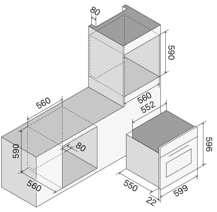 Ilve, Pro Line multifunktionsugn 60, 50-270°