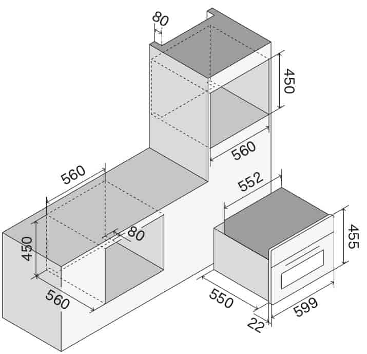 Ilve, Professional Plus pizzaugn 30-400° C, TFT display, svart