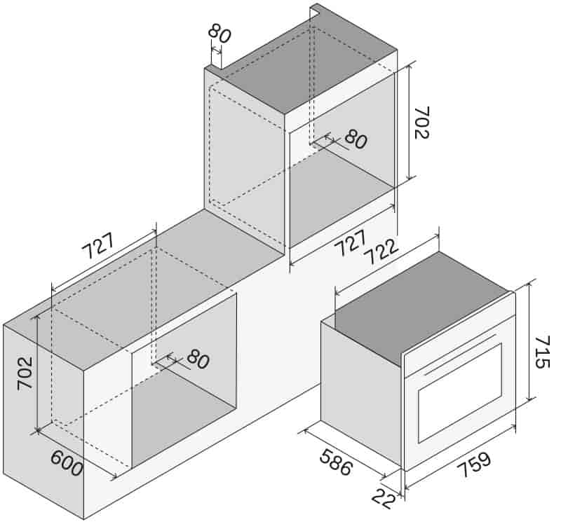 Ilve, Panoramagic maxiugn 30"/76, 114 liter, 30-320°C, TFT-display, rostfritt/svart