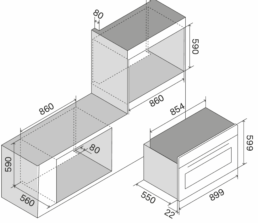 Ilve, Pro Line multifunktionsugn 90, 30-300°