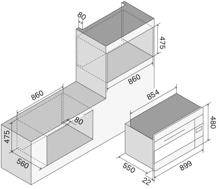 Ilve, Professional Plus multifunktionsugn 90, 30-320°C, TFT-display, rostfritt
